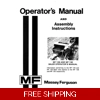 MASSEY FERGUSON 124 126 128 130 BALER OPERATORS AND SERVICE MANUAL