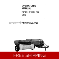 NEW HOLLAND 366 BALER OPERATORS AND SERVICE MANUAL