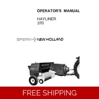NEW HOLLAND 370 BALER OPERATORS AND SERVICE MANUAL
