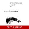 NEW HOLLAND 377 BALER OPERATORS AND SERVICE MANUAL