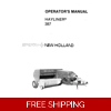 NEW HOLLAND 387 BALER OPERATORS AND SERVICE MANUAL