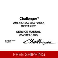 CHALLENGER 2946 , 2946A , 2956 , 2956A ROUND BALER SERVICE REPAIR MANUAL