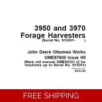 JOHN DEERE 3950 AND 3970 FORAGE HARVESTERS (SERIAL NO. 915001- ) OPERATOR’S MANUAL