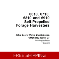 JOHN DEERE 6610, 6710, 6810 AND 6910 SELF-PROPELLED FORAGE HARVESTERS (SN 501880-) OPERATOR’S MANUAL