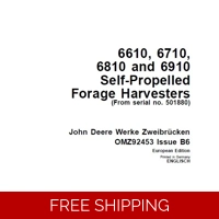 JOHN DEERE 6650, 6750, 6850 AND 6950 SELF-PROPELLED FORAGE HARVESTERS (FROM SERIAL NO. 504341) OPER