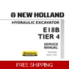 NEW HOLLAND E18B TIER 4 HYDRAULIC EXCAVATOR SERVICE REPAIR MANUAL