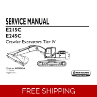 NEW HOLLAND E215C , E245C TIER IV CRAWLER EXCAVATORS SERVICE REPAIR MANUAL