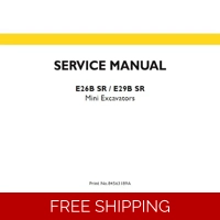NEW HOLLAND E26B SR, E29B SR MINI EXCAVATOR WORKSHOP SERVICE REPAIR MANUAL (E26BSR E29BSR)