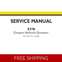 NEW HOLLAND E27B COMPACT HYDRAULIC EXCAVATOR SERVICE REPAIR MANUAL