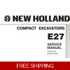 NEW HOLLAND E27 HYDRAULIC EXCAVATOR SERVICE REPAIR MANUAL