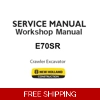 NEW HOLLAND E70SR MINI CRAWLER EXCAVATOR WORKSHOP SERVICE REPAIR MANUAL