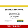 NEW HOLLAND WORKMASTER 33 , WORKMASTER 37 TIER 4B (FINAL) COMPACT TRACTOR SERVICE REPAIR MANUAL