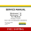 NEW HOLLAND WORKMASTER 35, WORKMASTER 40 TIER 4B (FINAL) COMPACT TRACTOR SERVICE REPAIR MANUAL (4814