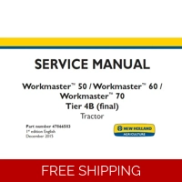 NEW HOLLAND WORKMASTER 50 , WORKMASTER 60 , WORKMASTER 70 TIER 4B (FINAL) TRACTOR SERVICE REPAIR MAN
