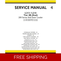 NEW HOLLAND L213, L216 TIER 4B (FINAL) 200 SERIES SKID STEER LOADER SERVICE MANUAL