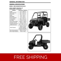 POLARIS RANGER 2009 2010 500 EFI SERVICE REPAIR MANUAL