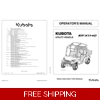 KUBOTA RTV X1140 OPERATORS MAINTENANCE MANUAL