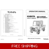 KUBOTA RTV X900 X1120D OPERATORS MAINTENANCE MANUAL