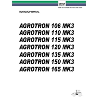 DEUTZ AGROTRON 106 110 115 120 135 150 165 MK3 TRACTORS WORKSHOP MANUAL