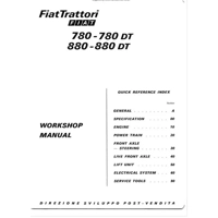 FIAT 780 880 AND 780 880 DT WORKSHOP MANUAL