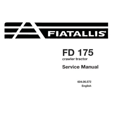 FIAT ALLIS FD175 CRAWLER TRACTOR SERVICE REPAIR MANUAL