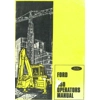 FORD 550 555 BACKHOE OPERATORS MANUAL