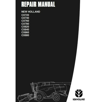 NEW HOLLAND CX720 740 760 780 820 840 860 880 COMBINE DEALERS WORKSHOP MANUAL