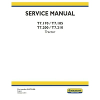 NEW HOLLAND T7.170 T7.185 T7.200 T7.210 DEALERS WORKSHOP MANUAL