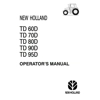 NEW HOLLAND TD60D TD70D TD80D TD90D TD95D SERIES TRACTORS OPERATORS MANUAL