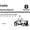 NHTR FORD NEW HOLLAND 100, 120, 125, 145, 165, 195 LAWN AND GARDEN TRACTORS SERVICE REPAIR MANUAL SD