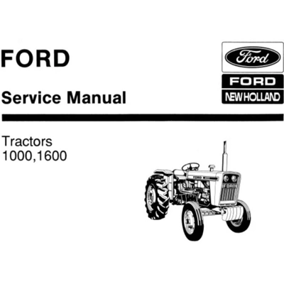 NHTR FORD NEW HOLLAND 1000, 1600 TRACTORS SERVICE REPAIR MANUAL SD