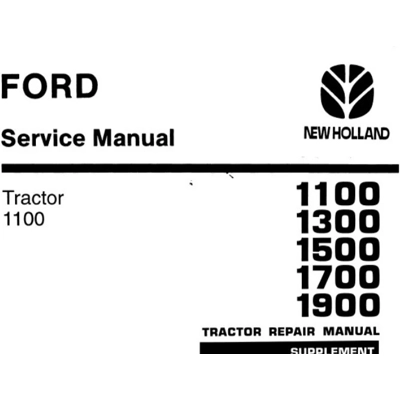 NHTR FORD NEW HOLLAND 1100, 1300, 1500, 1700, 1900 TRACTORS SERVICE REPAIR MANUAL SD