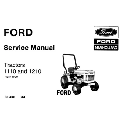 NHTR FORD NEW HOLLAND 1110, 1210 TRACTORS SERVICE REPAIR MANUAL SD