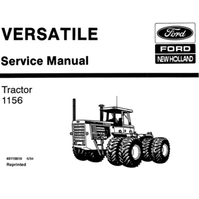 FORD NEW HOLLAND 1156 TRACTORS (VERSATILE) SERVICE REPAIR MANUAL SD