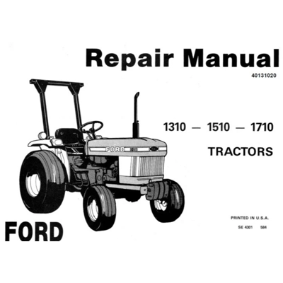 FORD NEW HOLLAND 1310, 1510, 1710 TRACTORS SERVICE REPAIR MANUAL SD