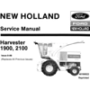 FORD NEW HOLLAND 1900, 2100 HARVESTER SERVICE REPAIR MANUAL