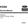 NEW HOLLAND TW-10, TW-20, TW-30 TRACTORS SERVICE REPAIR MANUAL