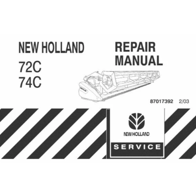NEW HOLLAND 72C , 74C HEADER SERVICE REPAIR MANUAL NEW HOLLAND 72C , 74C HEADER SERVICE REPAIR MANUAL