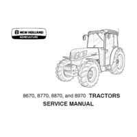 NEW HOLLAND 8670, 8770, 8870, 8970, 8670A, 8770A, 8870A, 8970A TRACTORS SERVICE REPAIR MANUAL