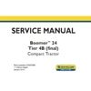 NEW HOLLAND BOOMER 24 TIER 4B (FINAL) COMPACT TRACTOR SERVICE REPAIR MANUAL