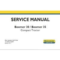 NEW HOLLAND BOOMER 30 , BOOMER 35 COMPACT TRACTOR SERVICE REPAIR MANUAL