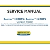 NEW HOLLAND BOOMER 30 ROPS , BOOMER 35 ROPS COMPACT TRACTOR SERVICE REPAIR MANUAL