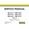 NEW HOLLAND BOOMER 40D CVT , BOOMER 45D CVT , BOOMER 50D CVT TIER 3 COMPACT TRACTOR SERVICE REPAIR