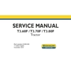 NEW HOLLAND T3.60F, T3.70F, T3.80F TRACTORS SERVICE REPAIR MANUAL