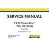 NEW HOLLAND T4.75 POWERSTAR TIER 4B (FINAL) TRACTOR SERVICE REPAIR MANUAL