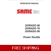 SAME DORADO 66 76 86 POWER SHUTTLE WORKSHOP SERVICE MANUAL