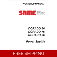 SAME DORADO 66 76 86 POWER SHUTTLE WORKSHOP SERVICE MANUAL