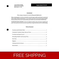 SUBARU-ROBIN 07 PARTS MANUAL SEE IMAGE FOR MODELS COVERED