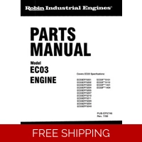 SUBARU-ROBIN 22 PARTS MANUAL SEE IMAGE FOR MODELS COVERED