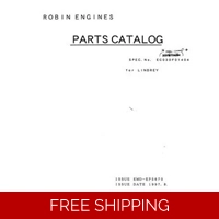 SUBARU-ROBIN 24 PARTS MANUAL SEE IMAGE FOR MODELS COVERED